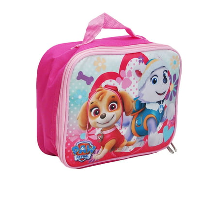 Soft Insulated Lunch Bag for Girls Nickelodeon Paw Patrol Lunch Box with Skye and Everest
